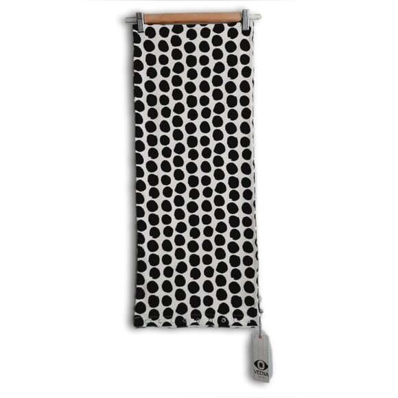 NEW - VEENA | Organic Cotton Blend Polka Dot Infinity Scarf B&W Sz OS - Picture 3 of 14